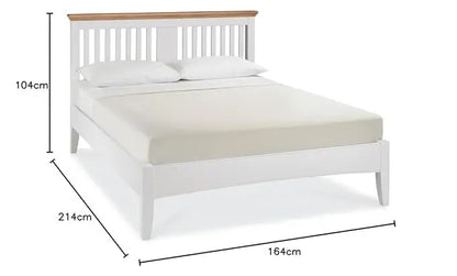Solid Wood Parma King & Queen Size Bed – Elegant and Stylish Bedroom Furniture Without Storage for a Modern Home 