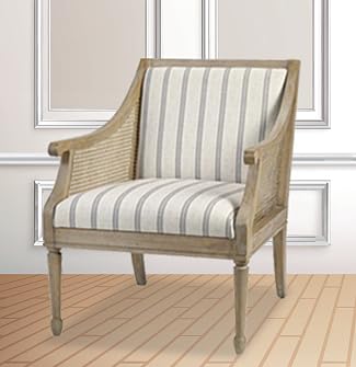 Isla Upholstered Living Room Armchair in Cane Work