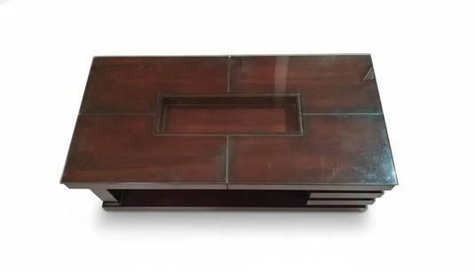 Translation missing: en.Sophisticated Centre Table without Tempered Glass Top | Modern Living Room Coffee Table | Stylish &amp; Durable Wooden Base | Home Decor Furniture 