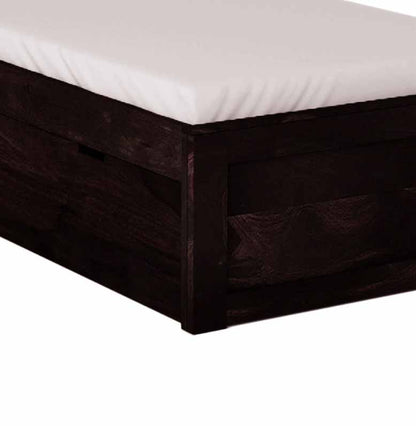 Sheesham Wood Storage Single Size Sion Bed for Bedroom Stylish