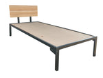 Single Size Bed Without Storage for Home & Living Room Cot Bed Furniture 