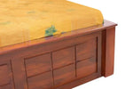 Sheesham Wood Taipei Bed with 2 Drawers and Storage Box for Bedroom | Brown Finish 