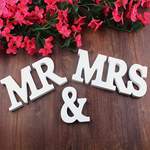 3" Height Wooden Letters Alphabet Word Free Standing Wedding Home Decor-White Letter K 