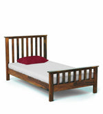 Sheesham Wood Without Storage Single Size Yvonn Bed for Bedroom Stylish | Natural Finish 