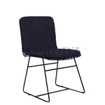 Geometrically Crafted Wired Chair in Black | Stylish Metal Chair for Home & Outdoor 