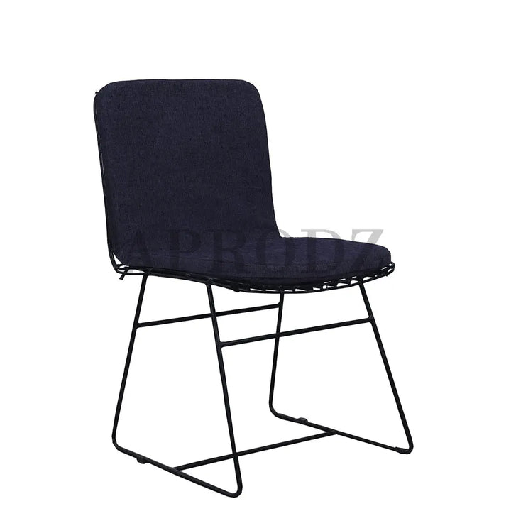 Translation missing: en.Geometrically Crafted Wired Chair in Black | Stylish Metal Chair for Home &amp; Outdoor 