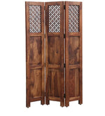 Durque 3 Panel Room Divider - Provincial Teak 