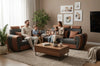 L-Shaped Sectional 6-Seater Sofa with Cushion & Padded Armrest, Perfect Faux Leather Fabric Corner