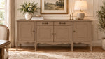 Mango Wood Rosario Sideboard Storage Cabinet for Living Room | Wooden Cabinet for Home 