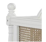 Kozlow Twin Size Mango Wood Cane Daybed (Solid Wood - White) 