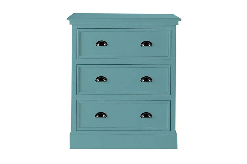 Mango Wood Marceio Chest of 3 Drawers Storage Cabinet for Living Room | Wooden Sideboard | Kimberly Finish 