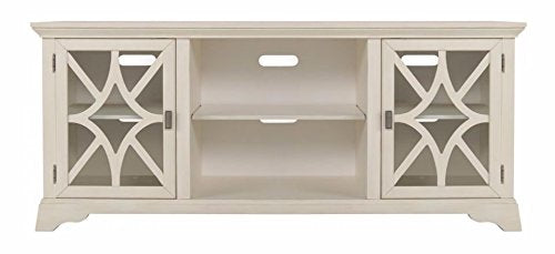 APRODZ Flower Inspired TV Unit with Drawers & Shelf Storage Entertainment Unit Center Console TV Table for Living Room Furniture (Natural Teak Finish)