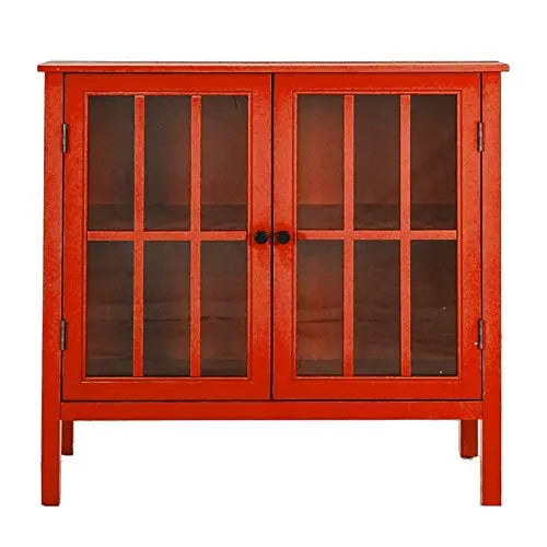 Soild Wood Vicuna Two Door Sideboard Storage Cabinet for Living Room 