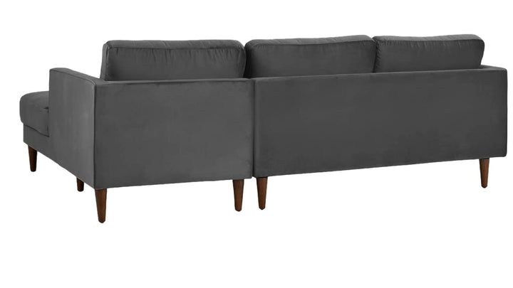 Translation missing: en.MidCen Wooden 3 Seater Sofa Set with High-Density Comfortable Foam for Home &amp; Living Room (Upholstered- Dark Green Velvet Fabric) 