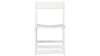 Solid Wood White Folding Dining Chairs for Living Room | Set of 1 Wooden Chair