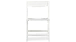 Solid Wood White Folding Dining Chairs for Living Room | Set of 1 Wooden Chair 