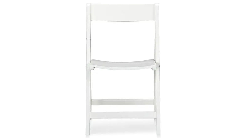 Solid Wood White Folding Dining Chairs for Living Room | Set of 1 Wooden Chair 