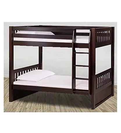 Sheesham Wood Moyer Bunk Bed for Bedroom | Brown | Rose Wood Finish 