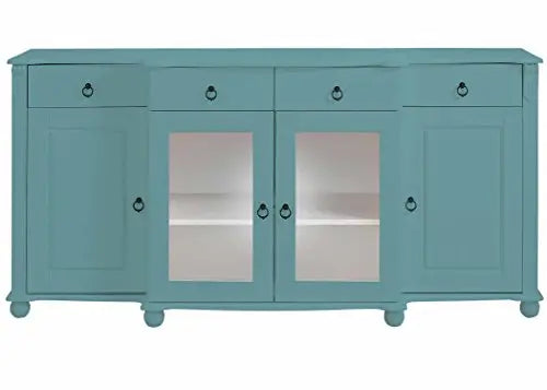 Translation missing: en.APRODZ Soild Wood Teresina Sideboard Storage Cabinet with Drawer for Living Room | White Finish