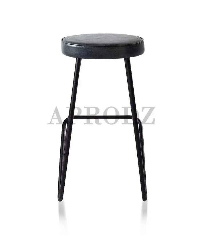 Translation missing: en.APRODZ Bar Stool Set of 2 for Home bar, Counter Stool Chair Modern, Shop Industrial Stool with footrest, Black