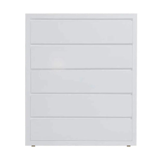 Translation missing: en.APRODZ Mango Wood Warsaw Chest of 5 Drawers Storage Dresser for Living Room Furniture (White Finish)