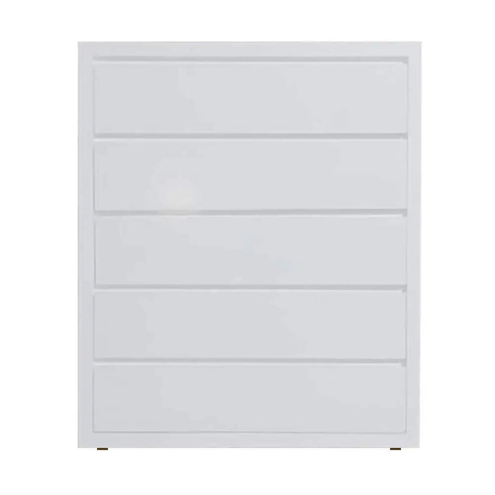 Translation missing: en.APRODZ Mango Wood Warsaw Chest of 5 Drawers Storage Dresser for Living Room Furniture (White Finish)