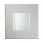 Mango Wood Azubu Wall Decorative Mirror Frame| Wooden Mirror | White Finish 