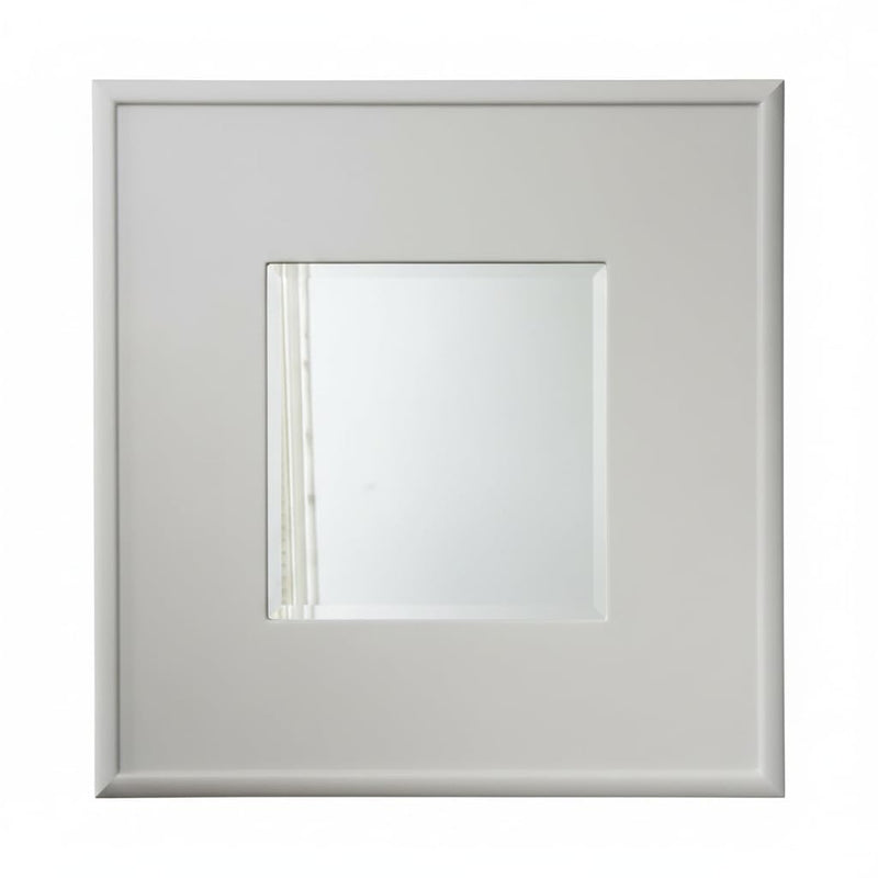 Mango Wood Azubu Wall Decorative Mirror Frame| Wooden Mirror | White Finish 