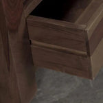 heesham Wood Athena TV Stand Table for Living Room | Entertainment Center Unit | Dark Brown 