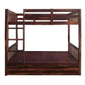 Sheesham Wood Moyer Bunk Bed for Bedroom | Brown | Rose Wood Finish 
