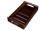 Solid Wood Decorative Serving Tray – Antique Touch Rectangular Wooden 