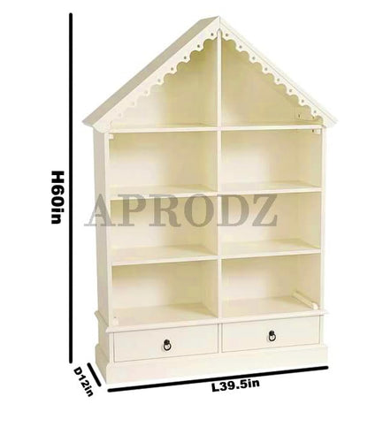 Dollhouse Bookcase Cream Finish