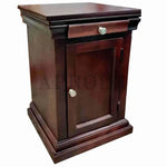 Mango Wood AOPO One Door and One Darwer Bedside Storage Table for Living Room 