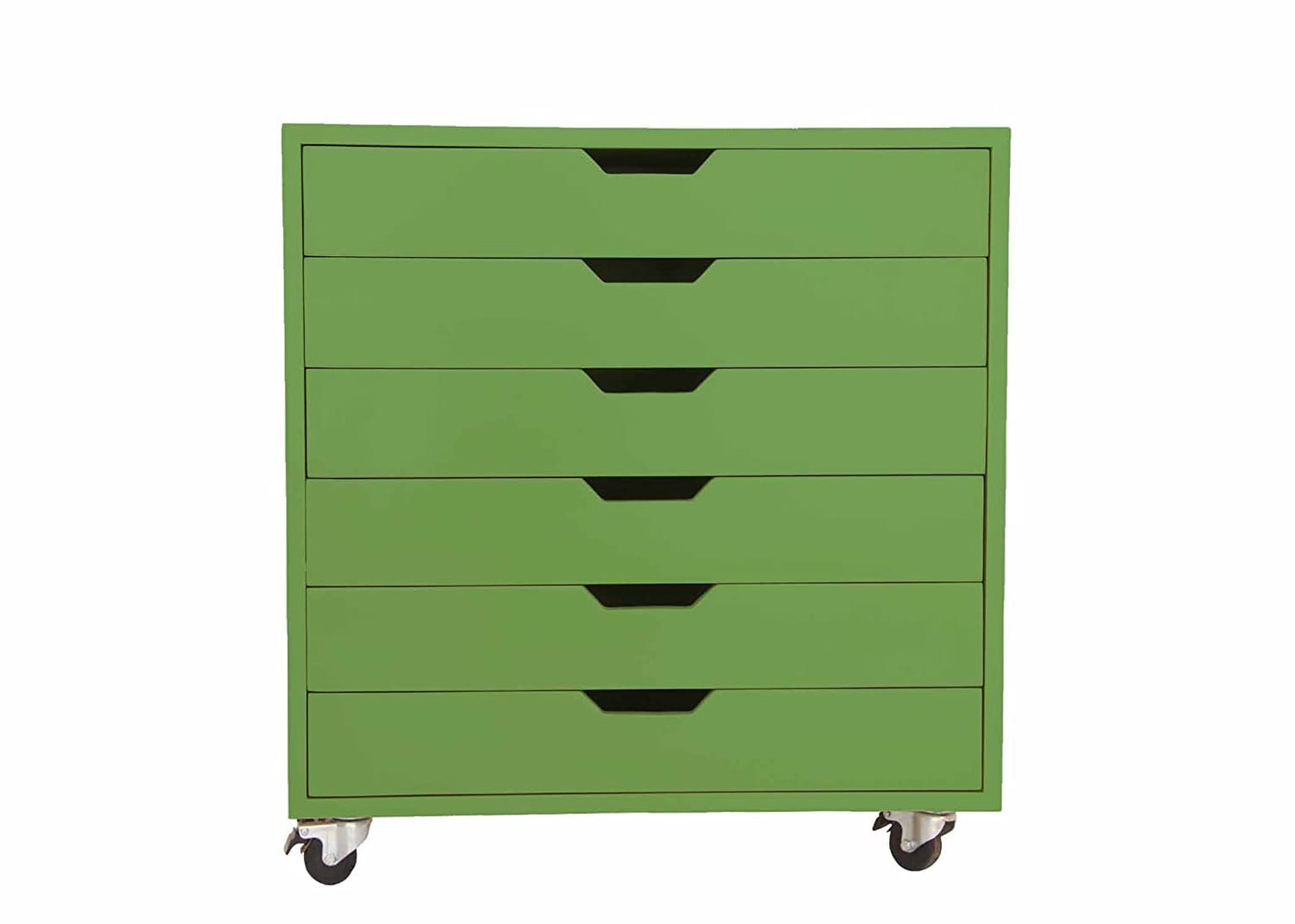 APRODZ Mango Wood Sideboard Storage Dresser Cabinet Balarwa Chest of 7 Drawer On Castors for Living Room (White Finish)