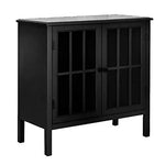 Soild Wood Vicuna Two Door Sideboard Storage Cabinet for Living Room 