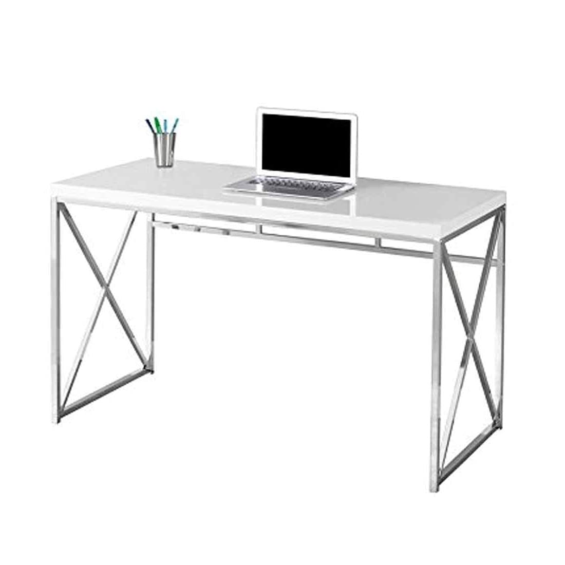 APRODZ Mango Wood Wolfeng Study Desk Table for Home and Office | White Finish