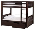 Sheesham Wood Moyer Bunk Bed for Bedroom | Brown | Rose Wood Finish 