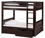 Sheesham Wood Moyer Bunk Bed for Bedroom | Brown | Rose Wood Finish 