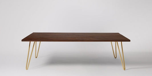 APRODZ Mango Wood Juan Stylish Coffee Table for Living Room | Center Table for Home | Brown Finish