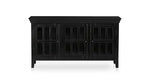 Solid Mango Wood TV Stand with 3 Doors – Living Room Cabinet Unit 