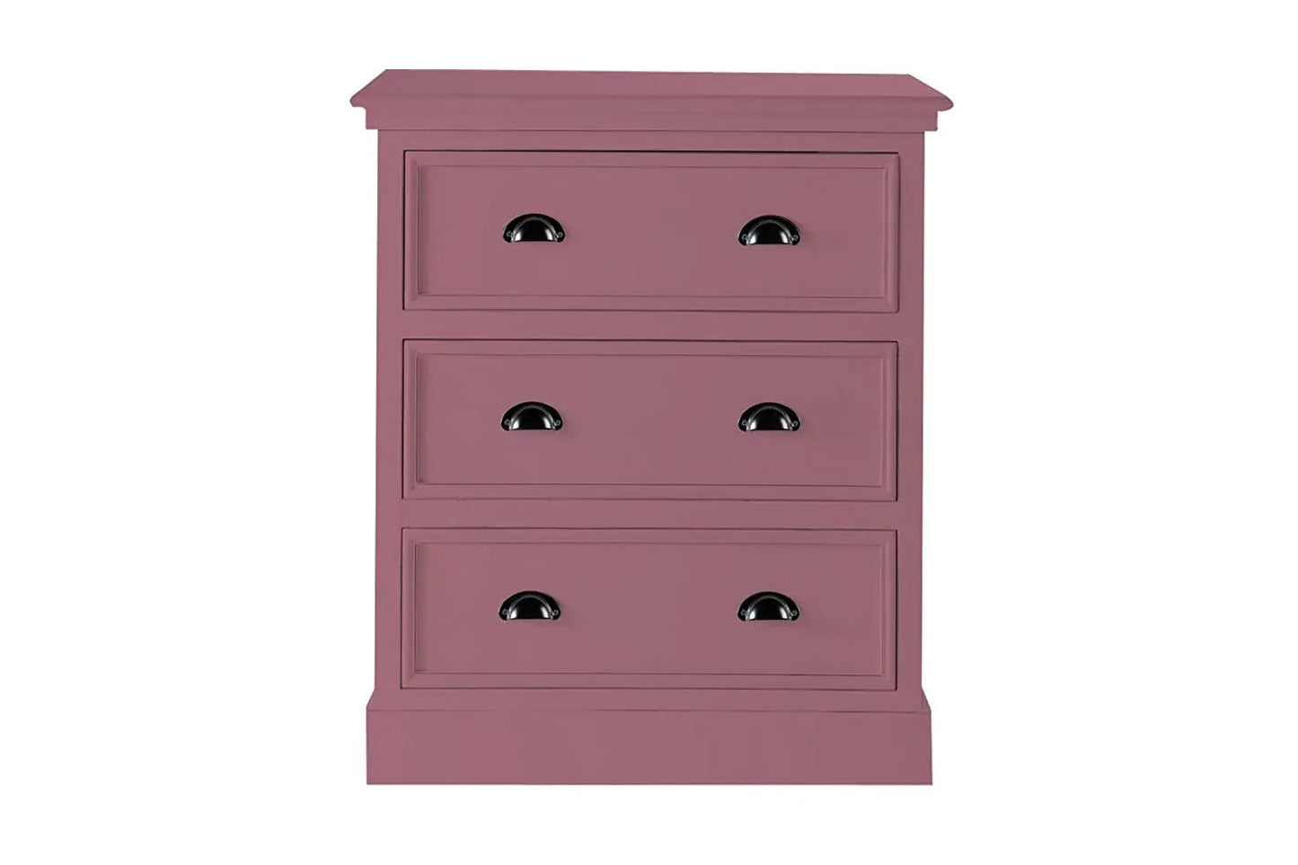 Mango Wood Marceio Chest of 3 Drawers Storage Cabinet for Living Room | Wooden Sideboard | White Finish 