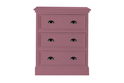 Mango Wood Marceio Chest of 3 Drawers Storage Cabinet for Living Room | Wooden Sideboard | White Finish 