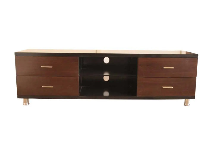 Translation missing: en.Mango Wood Buen TV Unit with 4 Drawers &amp; Shelf Storage Entertainment Unit Center Console TV Table for Living Room Furniture (Brown) 
