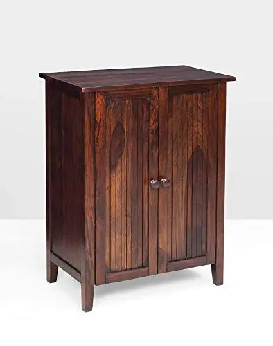 Sheesham Wood Two Tone Shoe Cabinet