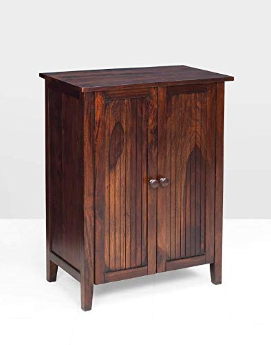 Sheesham Wood Two Tone Shoe Cabinet