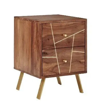 Translation missing: en.Solid Wood Gandra Bedside Storage Table for Living Room 