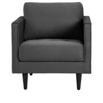 MidCen Wooden 3 Seater Sofa Set with High-Density Comfortable Foam for Home & Living Room (Upholstered- Dark Green Velvet Fabric) 
