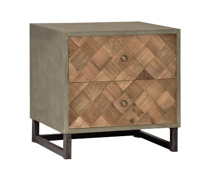Solid Wood Lisbon Bedside Storage Table for Living Room