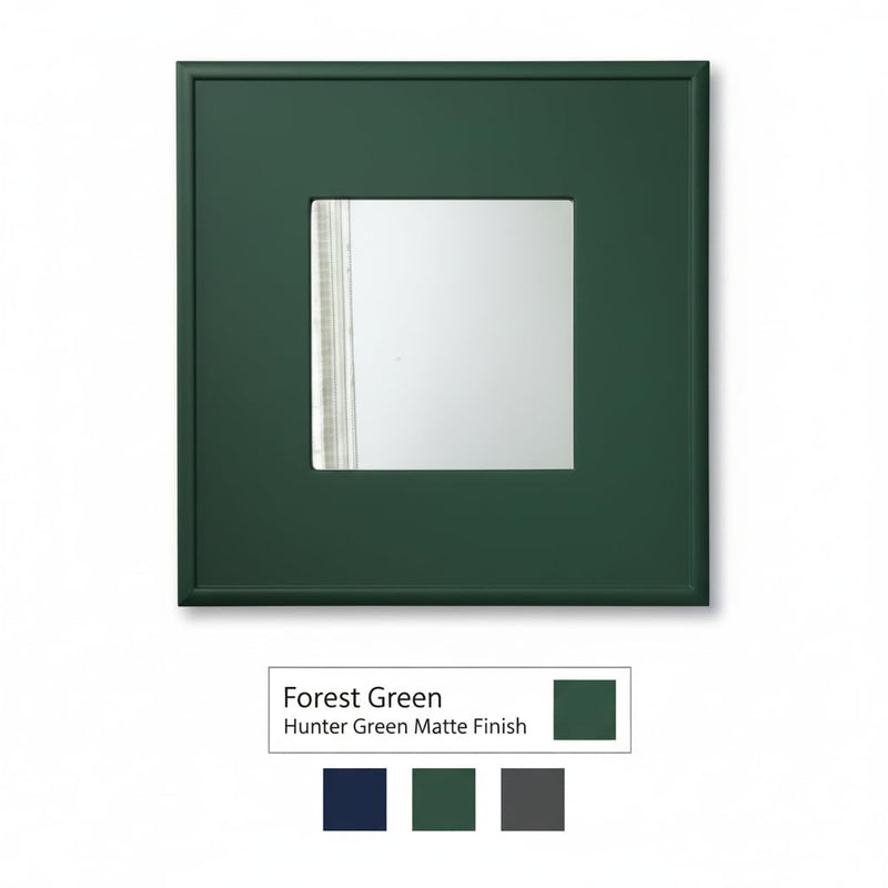Mango Wood Azubu Wall Decorative Mirror Frame| Wooden Mirror | White Finish 