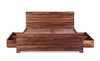 Solid Wood Tampa Bed with Storage for Bedroom | Dark Teak Finish